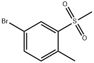 4-BROMO-1-METHYL-2-(METHYLSULFONYL)BENZENE
 Structure