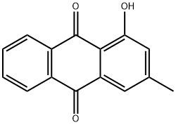1-하이드록시-3-메틸안트라센-9,10-디온 구조식 이미지