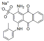 sodium 1-amino-9,10-dihydro-9,10-dioxo-4-o-toluidinoanthracene-2-sulphonate 구조식 이미지