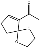 Ethanone, 1-(1,4-dioxaspiro[4.4]non-6-en-6-yl)- (9CI) 구조식 이미지