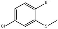 (2-Bromo-5-chlorophenyl)(methyl)sulfane 구조식 이미지