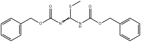 1,3-BIS(BENZYLOXYCARBONYL)-2-METHYL-2-THIOPSEUDOUREA 구조식 이미지