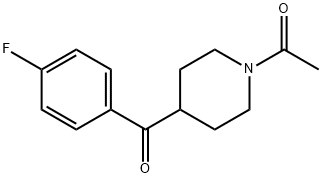 1-[4-(2,4-DIFLUORO-BENZOYL)-PIPERIDIN-1-YL]-ETHANONE 구조식 이미지