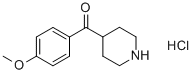 (4-METHOXYPHENYL)(4-PIPERIDYL)METHANONE HYDROCHLORIDE Structure