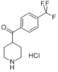 4-(3-TRIFLUOROMETHYLBENZOYL)-PIPERIDINE, HYDROCHLORIDE Structure