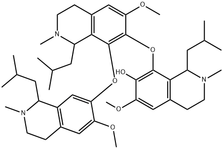 6-methoxy-8-[[6-methoxy-8-[[6-methoxy-2-methyl-1-(2-methylpropyl)-3,4- dihydro-1H-isoquinolin-7-yl]oxy]-2-methyl-1-(2-methylpropyl)-3,4-dihyd ro-1H-isoquinolin-7-yl]oxy]-2-methyl-1-(2-methylpropyl)-3,4-dihydro-1H -isoquinolin-7-ol Structure
