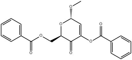 (2R,6S)-(+)-4-BENZOYLOXY-2-BENZOYLOXYMETHYL-6-METHOXY-2H-PYRAN-3(6H)-ONE Structure
