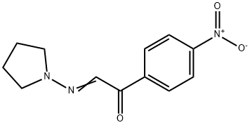 4'-Nitro-α-(1-pyrrolidinylimino)acetophenone Structure