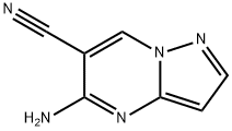 피라졸로[1,5-a]피리미딘-6-카르보니트릴,5-아미노- 구조식 이미지