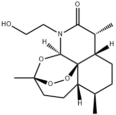 N-(2-히드록시에틸)-11-아자아르테미시닌 구조식 이미지