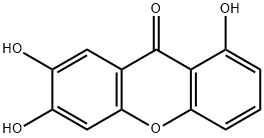 1,6,7-Trihydroxyxanthone Structure