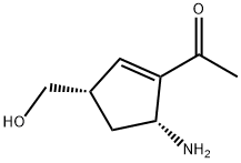 Ethanone, 1-[(3S,5R)-5-amino-3-(hydroxymethyl)-1-cyclopenten-1-yl]- (9CI) 구조식 이미지