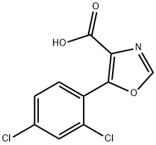 5-(2,4-Dichlorophenyl)-1,3-oxazole-4-carboxylic acid Structure