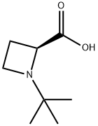 2-Azetidinecarboxylicacid,1-(1,1-dimethylethyl)-,(2S)-(9CI) 구조식 이미지