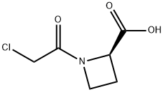 2-아제티딘카르복실산,1-(클로로아세틸)-,(2R)-(9CI) 구조식 이미지
