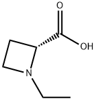 2-아제티딘카르복실산,1-에틸-,(2R)-(9CI) 구조식 이미지