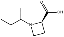 2-Azetidinecarboxylicacid,1-(1-methylpropyl)-,(2R)-(9CI) 구조식 이미지