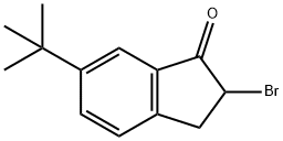 2-BROMO-2,3-DIHYDRO-6-(1,1-DIMETHYLETHYL)-1H-INDEN-1-ONE Structure