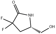 2-Pyrrolidinone,3,3-difluoro-5-(hydroxymethyl)-,(5S)-(9CI) Structure