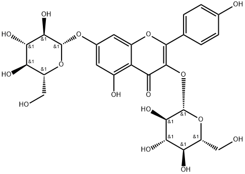 Астрагалин 7-O-β-D-глюкопиранозид структурированное изображение