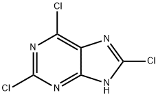 2,6,8-TRICHLOROPURINE 구조식 이미지