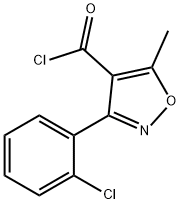 3-(2-Chlorophenyl)-5-methylisoxazole-4-carbonyl chloride 구조식 이미지