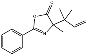 5(4H)-Oxazolone,  4-(1,1-dimethyl-2-propenyl)-4-methyl-2-phenyl-  (9CI) 구조식 이미지
