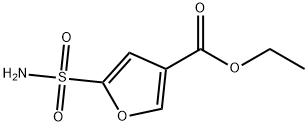 5-Sulfamoyl-furan-3-carboxylic acid ethyl ester 구조식 이미지