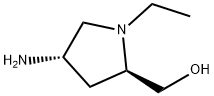 2-Pyrrolidinemethanol,4-amino-1-ethyl-,(2R,4S)-(9CI) Structure