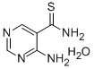 4-AMINOPYRIMIDINE-5-CARBOTHIOAMIDE HYDRATE Structure