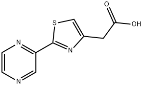 2-(2-PYRAZIN-2-YL-1,3-THIAZOL-4-YL)ACETIC ACID Structure