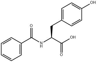 N-BENZOYL-L-TYROSINE Structure