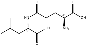 N-L-gamma-Glutamyl-L-leucine Structure