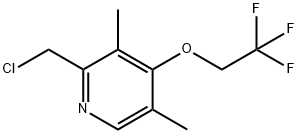 2-클로로메틸-3,5-디메틸-4-트리플루오로에틸피리딘 구조식 이미지