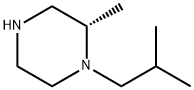 Piperazine, 2-methyl-1-(2-methylpropyl)-, (2S)- (9CI) Structure