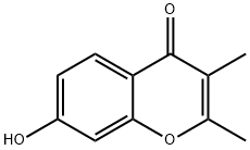 4H-1-Benzopyran-4-one, 7-hydroxy-2,3-dimethyl- 구조식 이미지