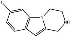 피라지노[1,2-a]인돌,7-플루오로-1,2,3,4-테트라히드로-(9CI) 구조식 이미지