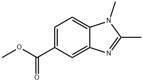 Methyl 1,2-diMethyl-1H-benzo[d]iMidazole-5-carboxylate Structure
