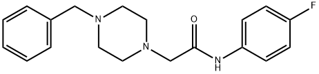 1-PIPERAZINEACETAMIDE, N-(4-FLUOROPHENYL)-4-(PHENYLMETHYL) Structure