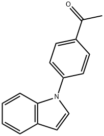 1-(4-INDOL-1-YL-PHENYL)-에타논 구조식 이미지