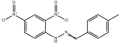 P-TOLUALDEHYDE 2,4-DINITROPHENYLHYDRAZONE 구조식 이미지