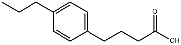 4-(4-프로필페닐)부탄산 구조식 이미지