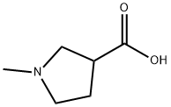 1-METHYLPYRROLIDINE-3-CARBOXYLIC ACID Structure