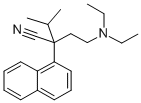 1-NAPHTHALENEACETONITRILE, alpha-(2-(DIETHYLAMINO)ETHYL)-alpha-ISOPROP YL- Structure