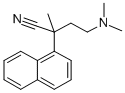 1-NAPHTHALENEACETONITRILE, alpha-(2-(DIMETHYLAMINO)ETHYL)-alpha-METHYL - Structure