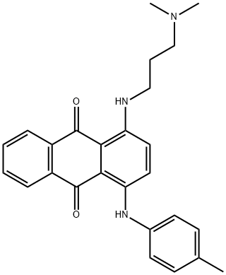 1-[[3-(dimethylamino)propyl]amino]-4-[(4-methylphenyl)amino]anthraquinone Structure
