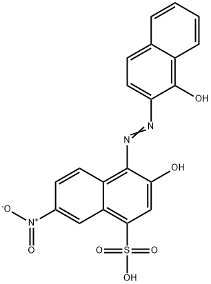 3-히드록시-4-((1-히드록시-2-나프탈렌일)아조)-7-니트로-1- 나프탈렌술폰 산 구조식 이미지