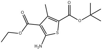 2-TERT-BUTYL 4-ETHYL 5-AMINO-3-METHYLTHIOPHENE-2,4-DICARBOXYLATE 구조식 이미지