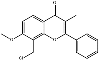 8-CHLOROMETHYL-7-METHOXY-3-METHYL FLAVONE 구조식 이미지
