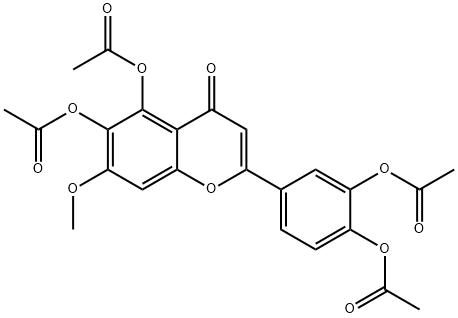 PEDALITINTETRAACETATE Structure